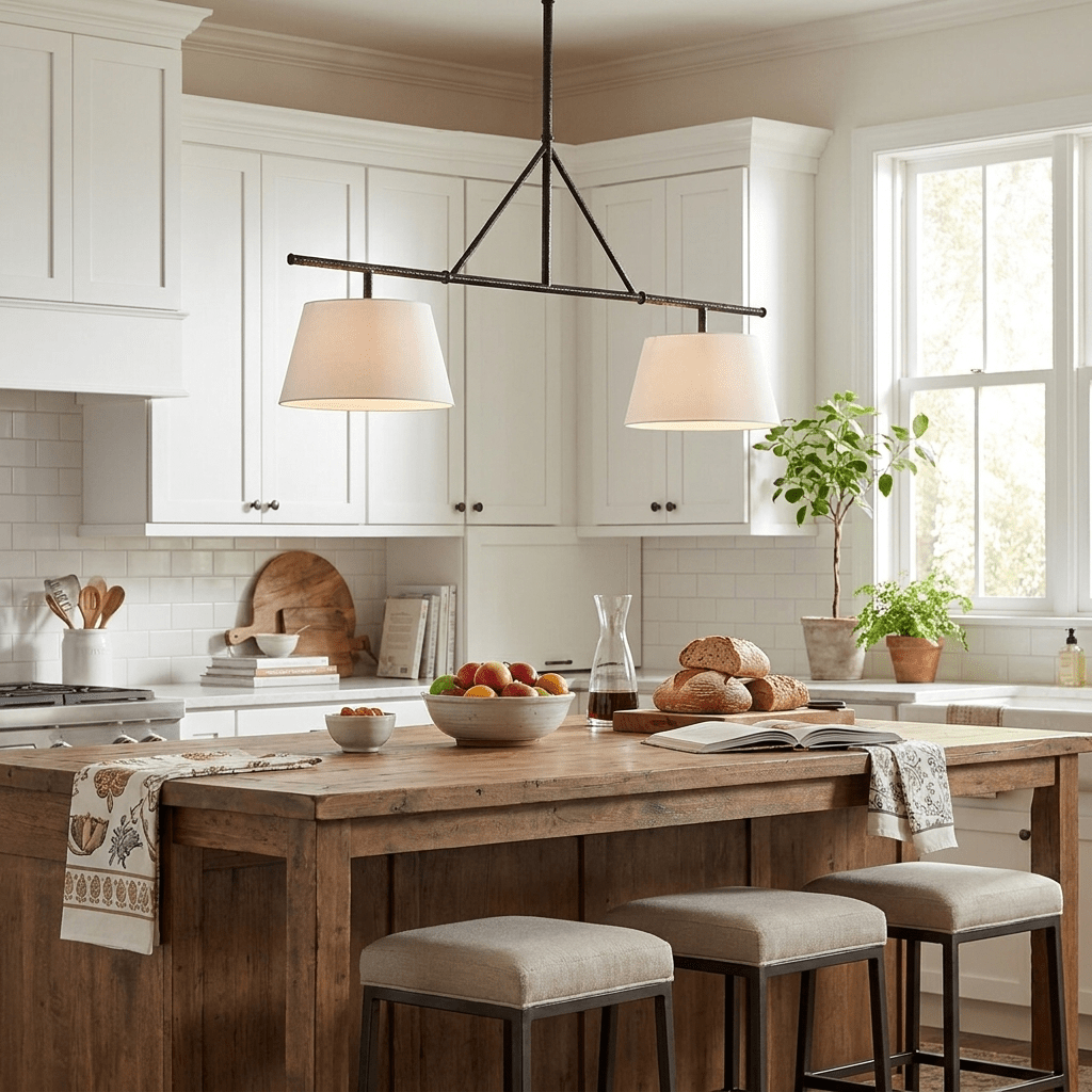 Two Light Linear Island Pendant Lamp - Vakkerlight
