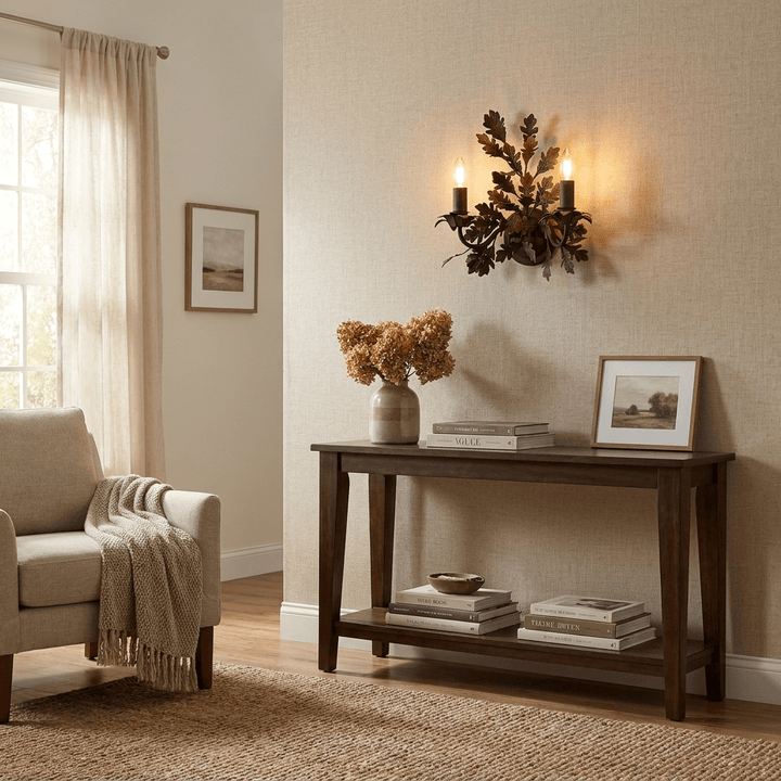 Oak Leaf Wrought Sconce - Vakkerlight