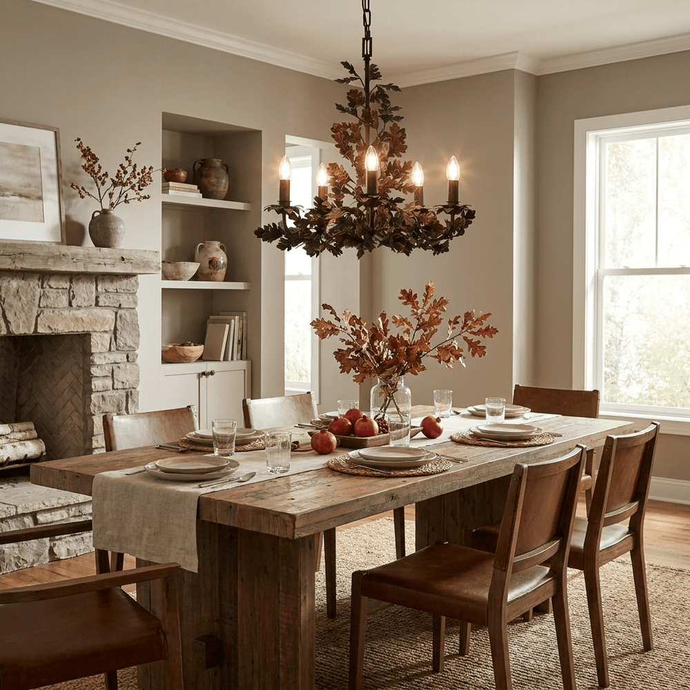 Thicket Oak Leaf Chandelier - Vakkerlight