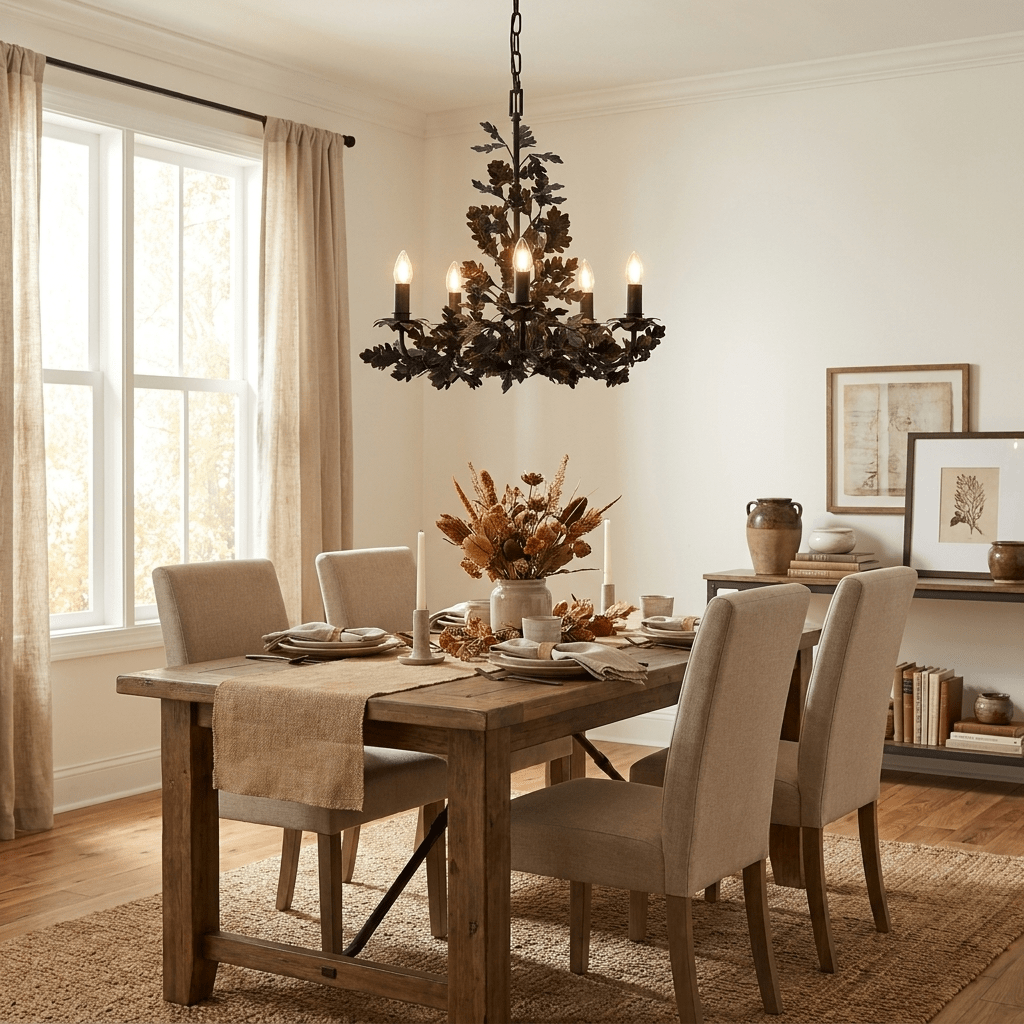 Thicket Oak Leaf Chandelier - Vakkerlight