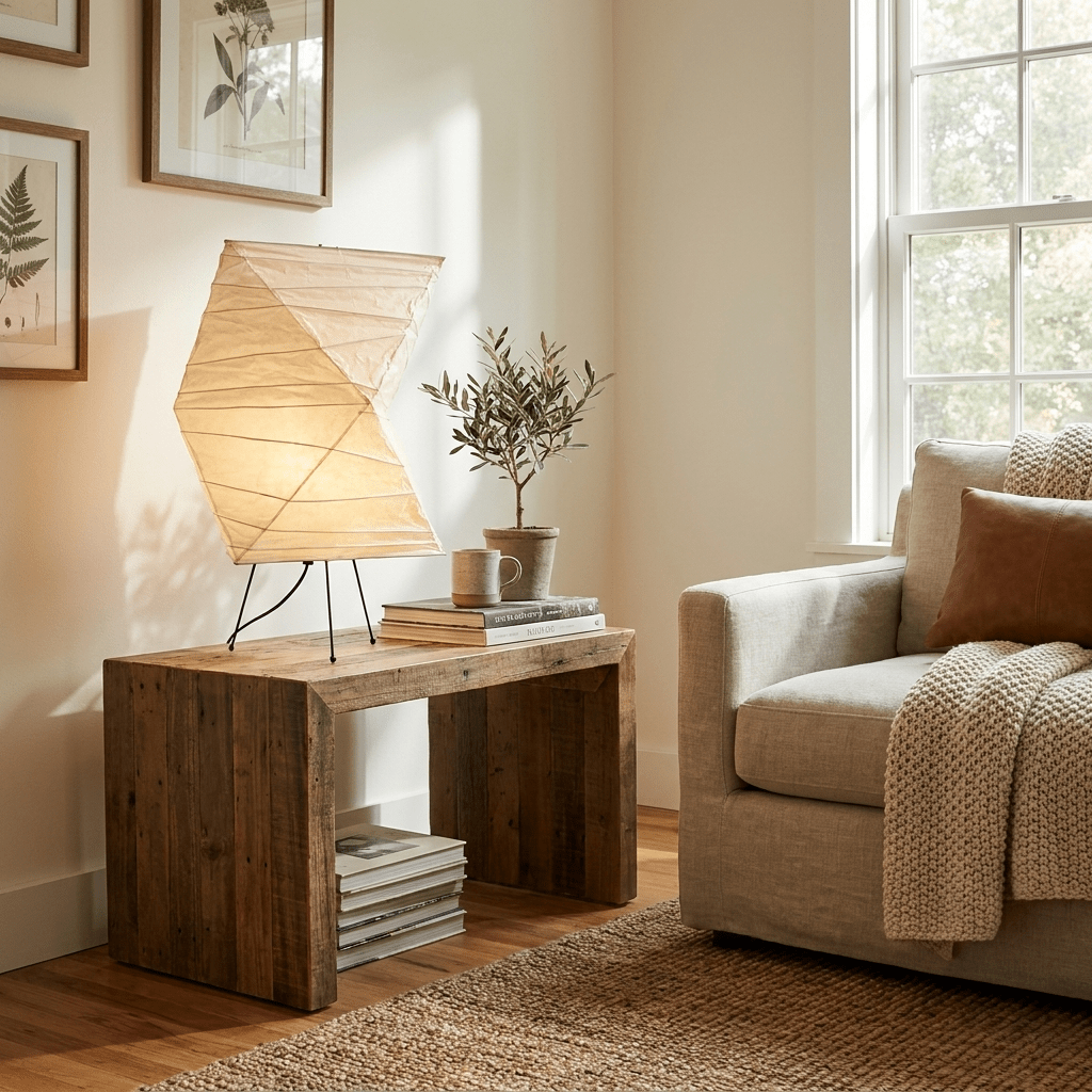 Twisted Paper Shade Table Lamp - Vakkerlight