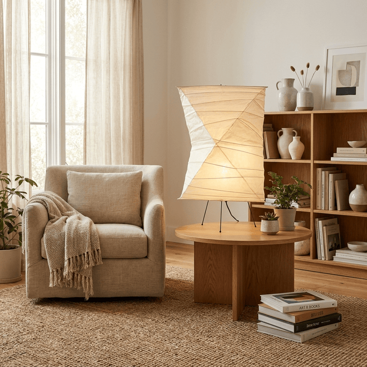 Twisted Paper Shade Table Lamp - Vakkerlight