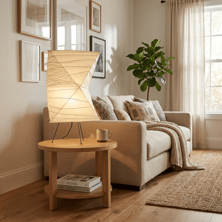 Twisted Paper Shade Table Lamp - Vakkerlight