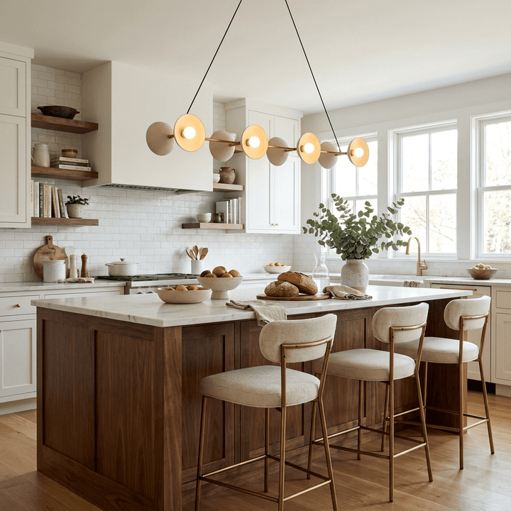 Slim Brass Linear Chandelier - Vakkerlight