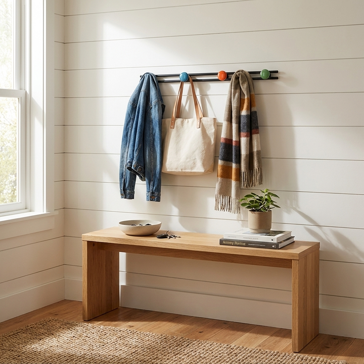 Pallini Ceramic Knob Wall Coat Rack