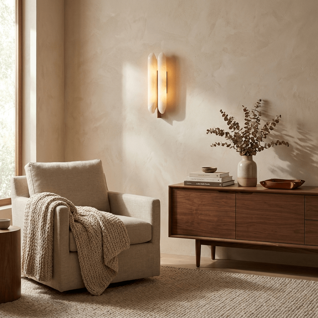 Husk Alabaster Wall Sconce - Vakkerlight