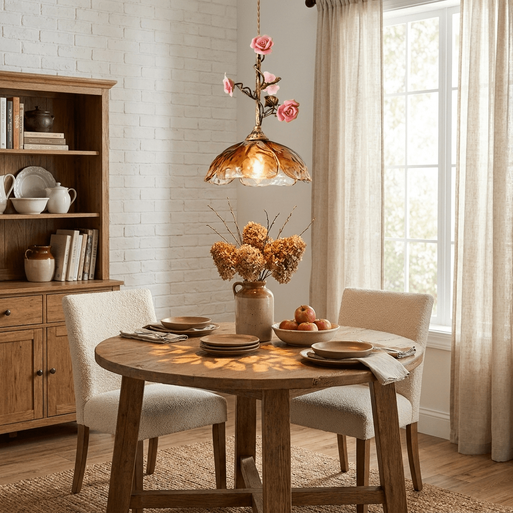 Trellis Rose Pendant Lamp - Vakkerlight