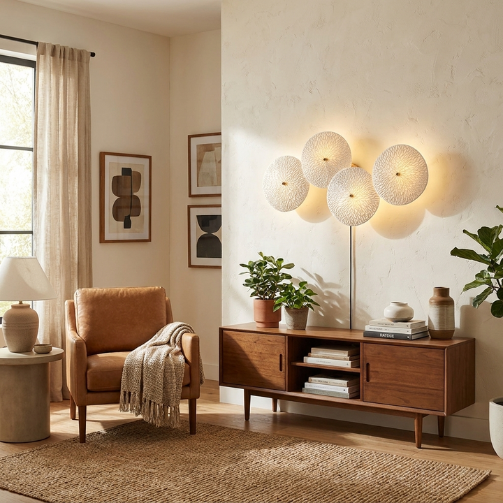 Lotus Petal Plug-in Wall Lamp