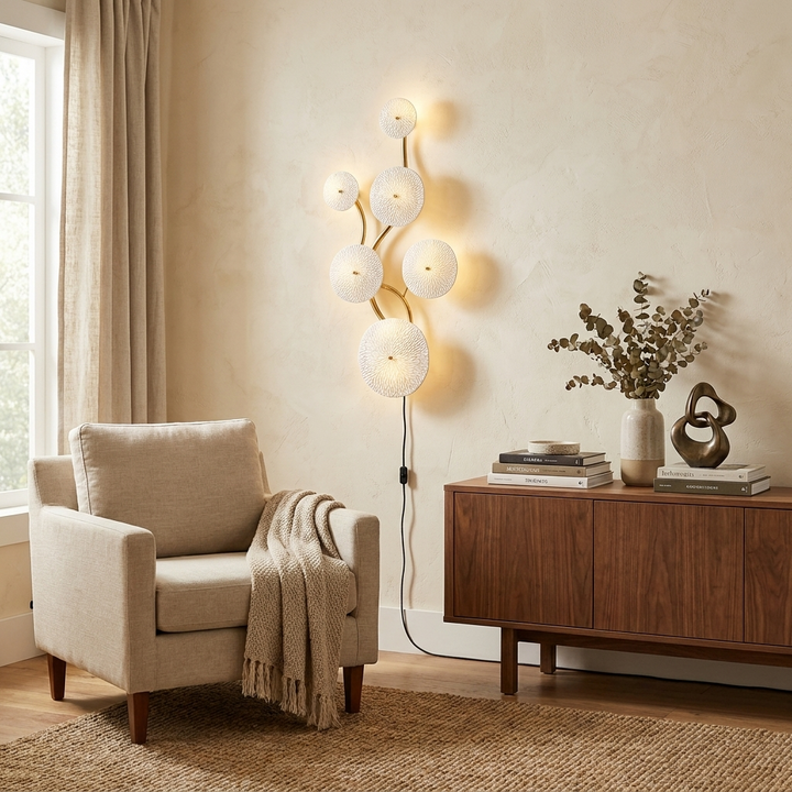 Lotus Petal Plug-in Wall Lamp