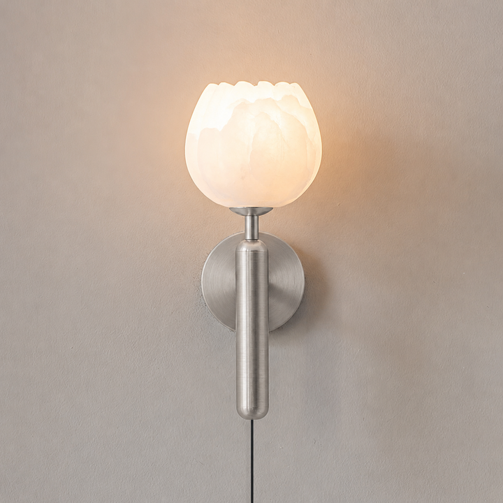 Mian Alabaster Plug-in Wall Lamp