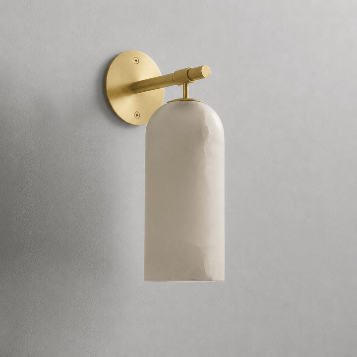 Pillar Alabaster Wall Sconce