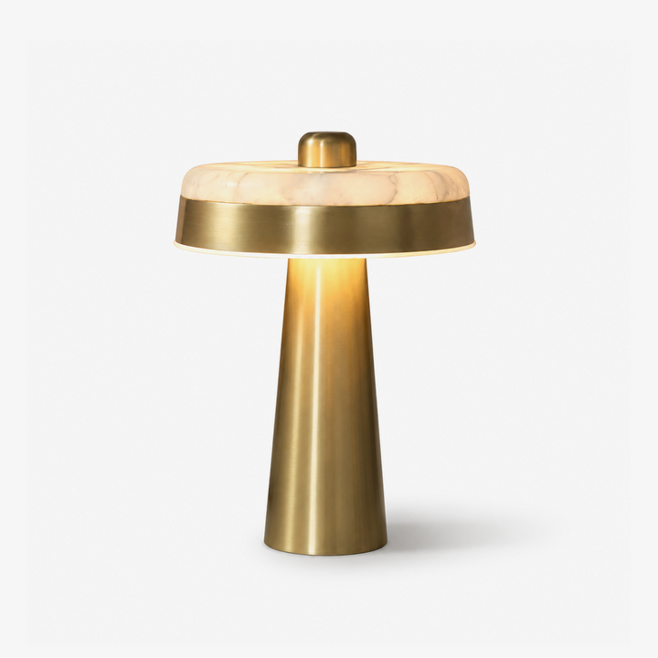 Solis Alabaster Disc Table Lamp
