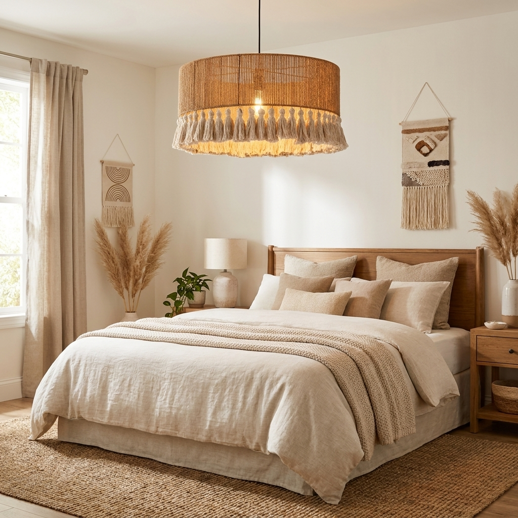 Fringe Jute Pendant Lamp