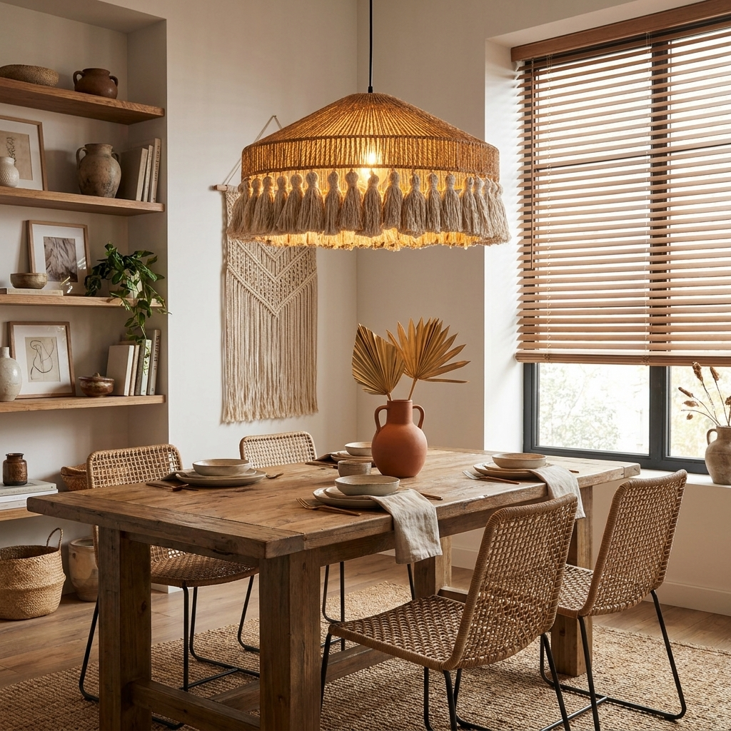 Fringe Jute Pendant Lamp