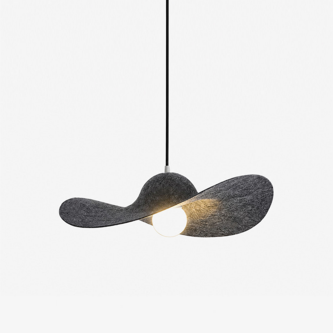 Straw Hat Acoustic Pendant Light