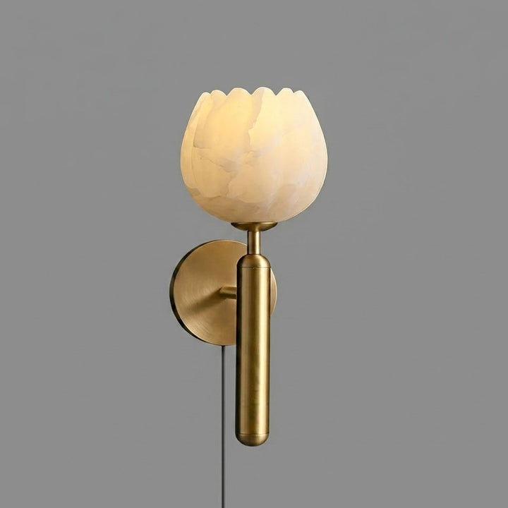 Mian Alabaster Plug-in Wall Lamp - Vakkerlight