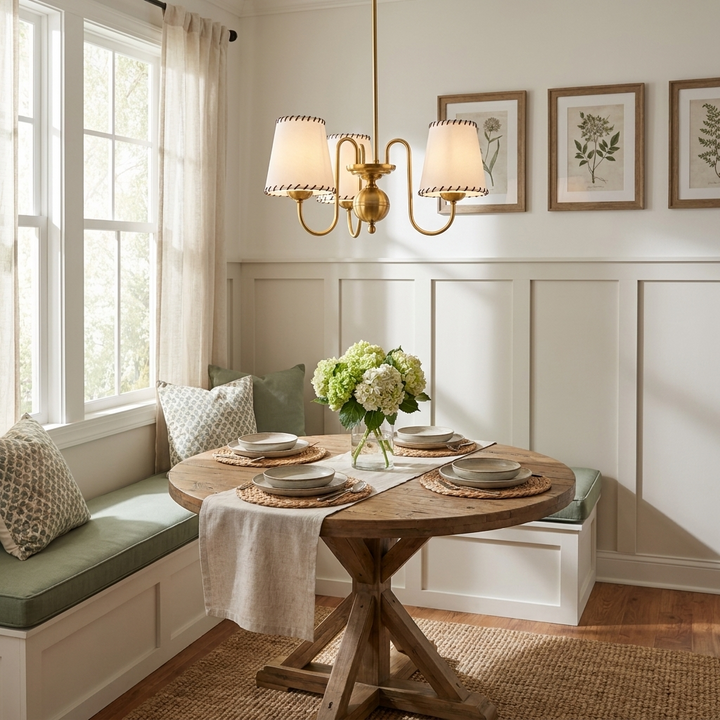 Scalloped Shade Chandelier