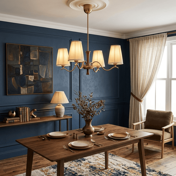 Cream Fabric Chandelier - Vakkerlight