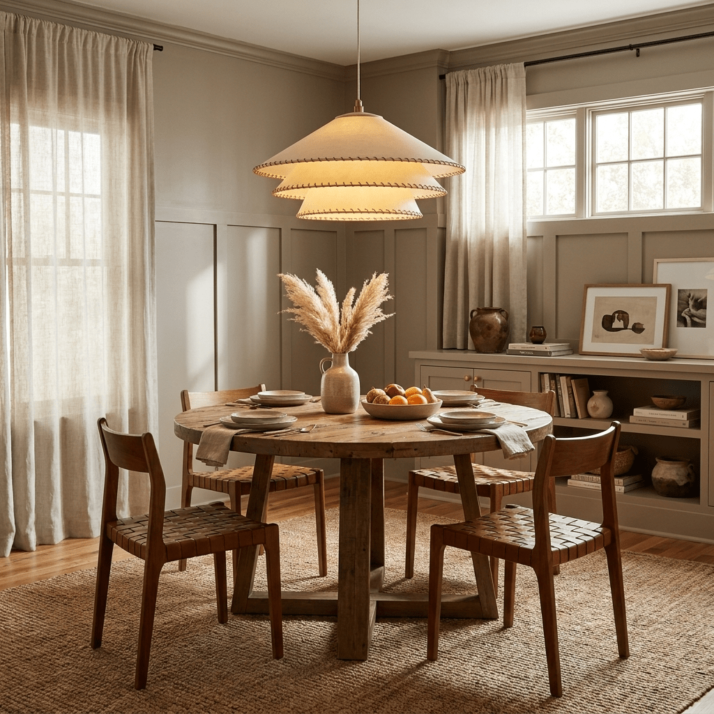 Layered Fabric Cone Pendant Lamp - Vakkerlight