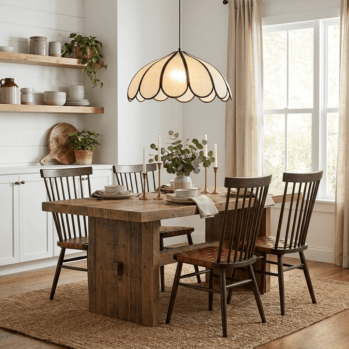 Lotus Petal Fabric Pendant Light - Vakkerlight