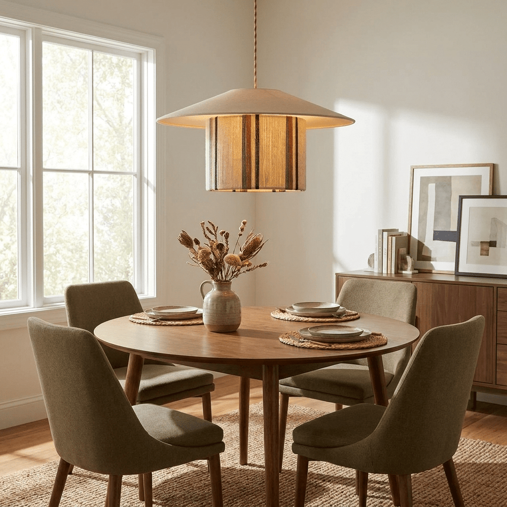 Eco Fabric Fringe Pendant Lamp - Vakkerlight
