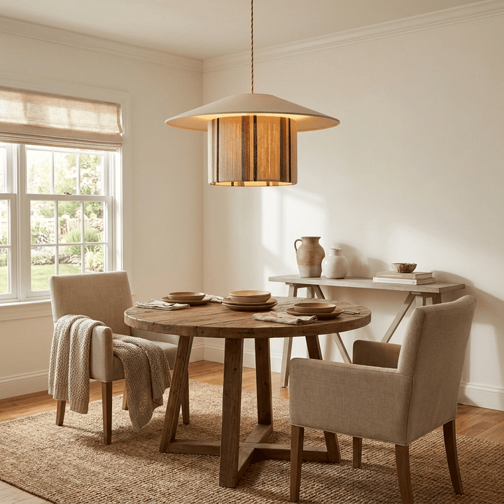 Eco Fabric Fringe Pendant Lamp - Vakkerlight