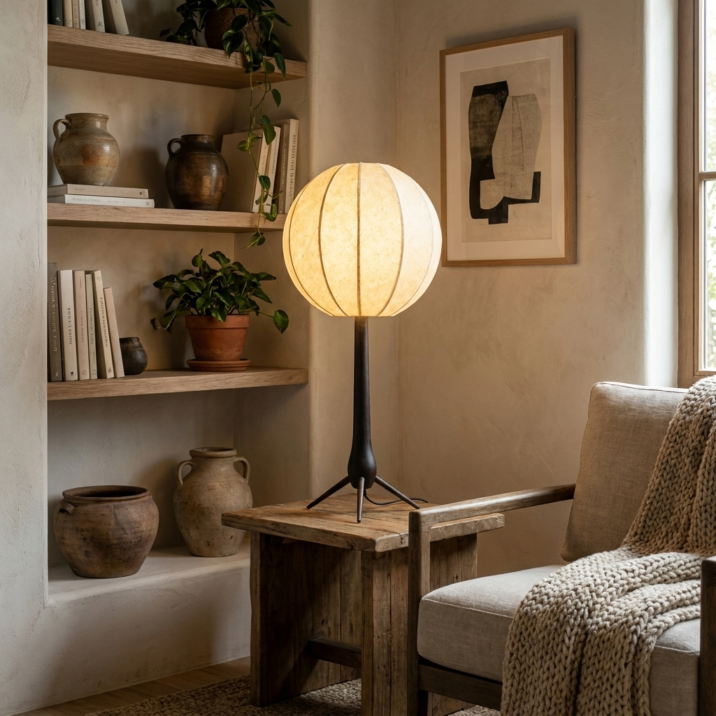 Silk Lantern Table Lamp