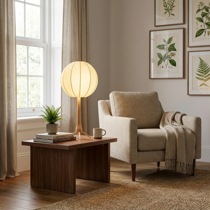 Silk Lantern Table Lamp