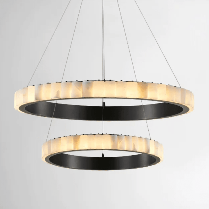 Alabaster Avalon Halo Chandelier - Vakkerlight