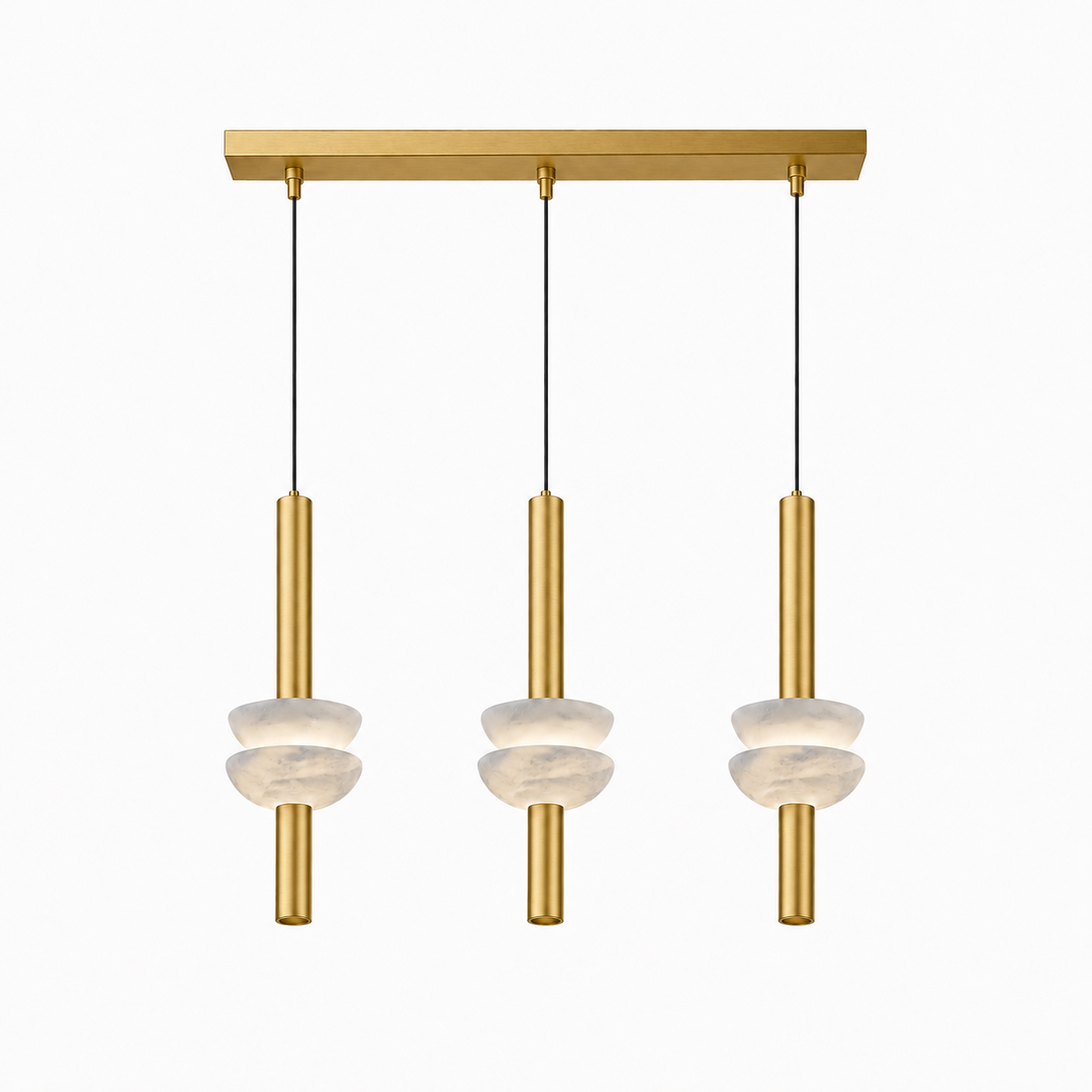 Alabaster Column Pendant Lamp