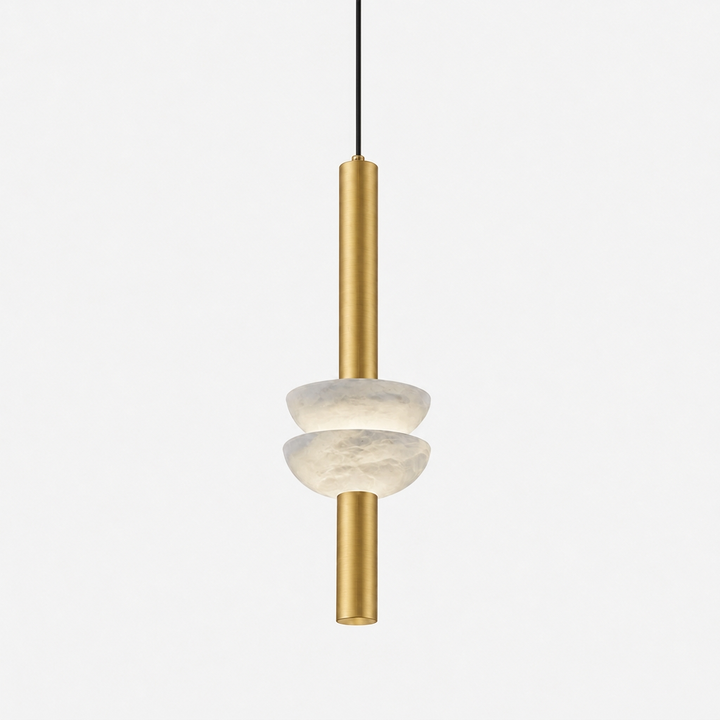 Alabaster Column Pendant Lamp