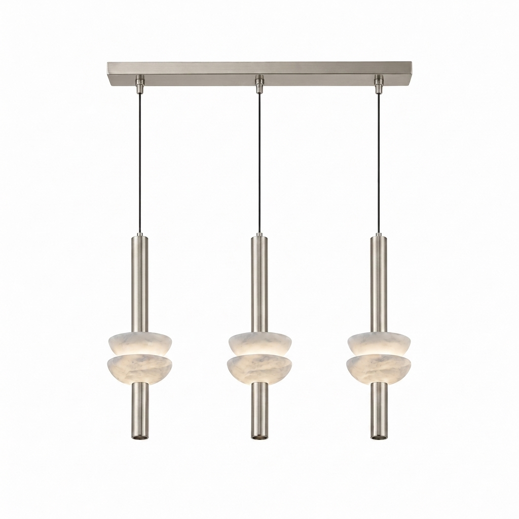 Alabaster Column Pendant Lamp
