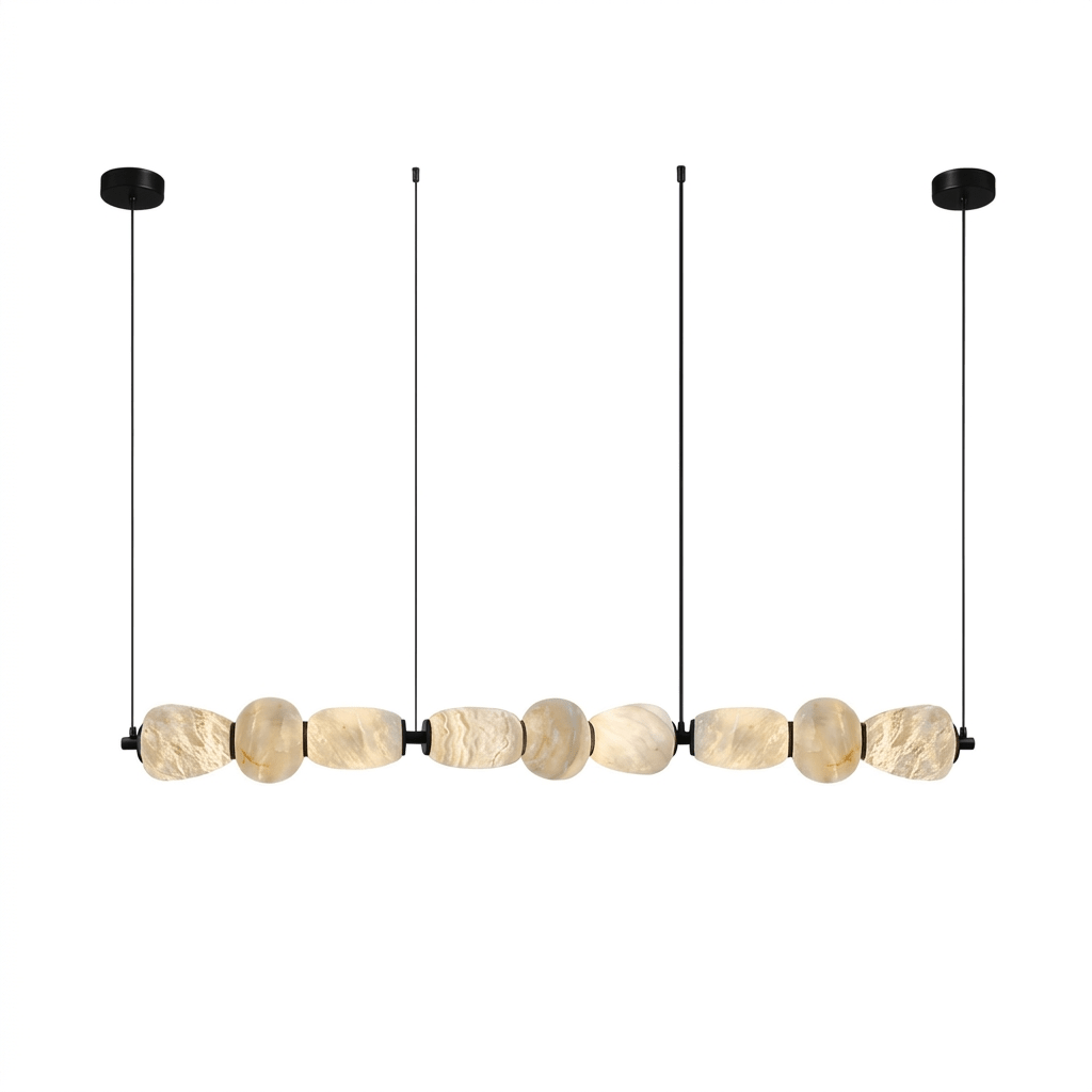 Alabaster Pebble Linear Chandelier - Vakkerlight