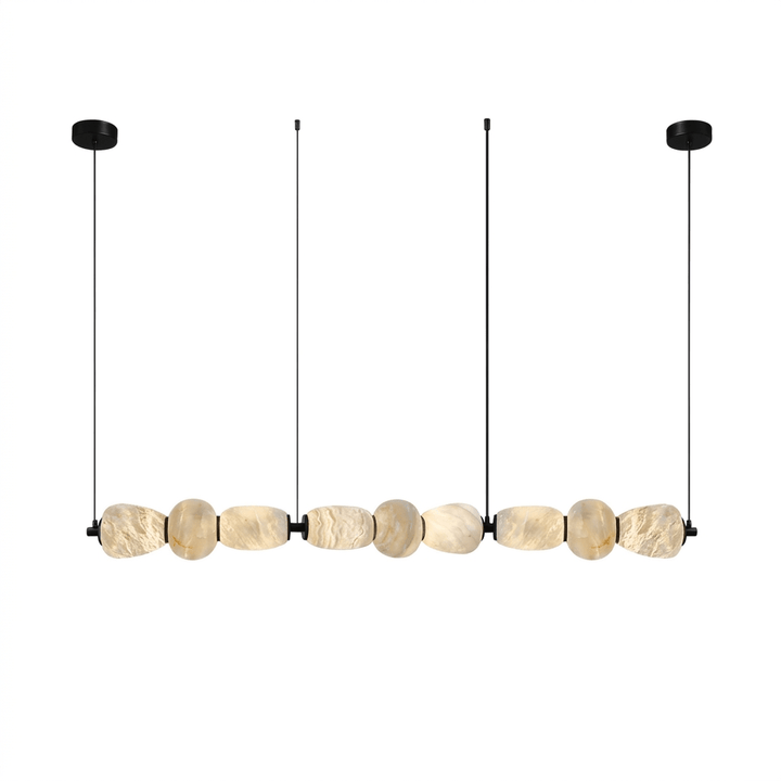 Alabaster Pebble Linear Chandelier - Vakkerlight