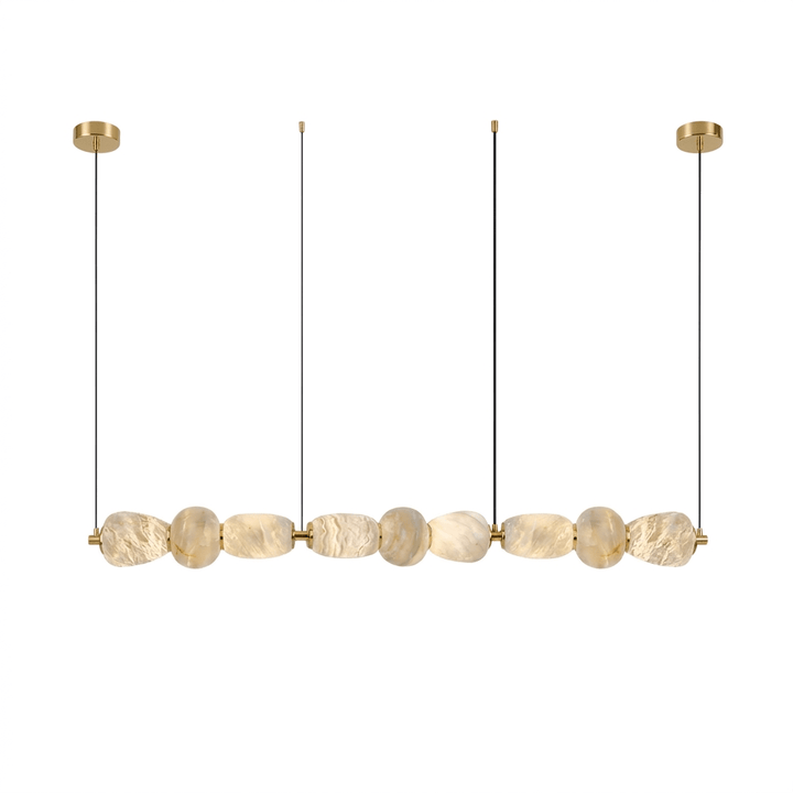 Alabaster Pebble Linear Chandelier - Vakkerlight