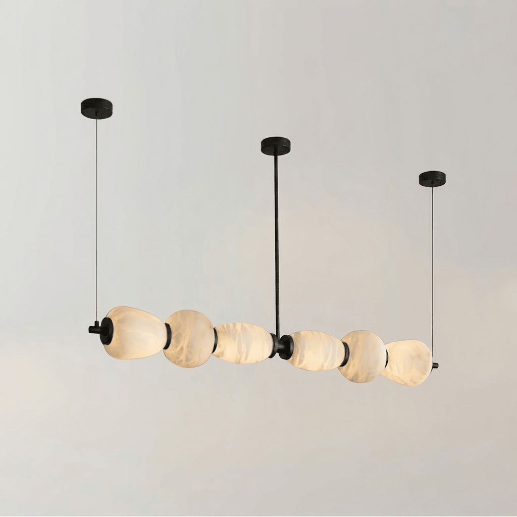 Alabaster Pebble Linear Chandelier - Vakkerlight