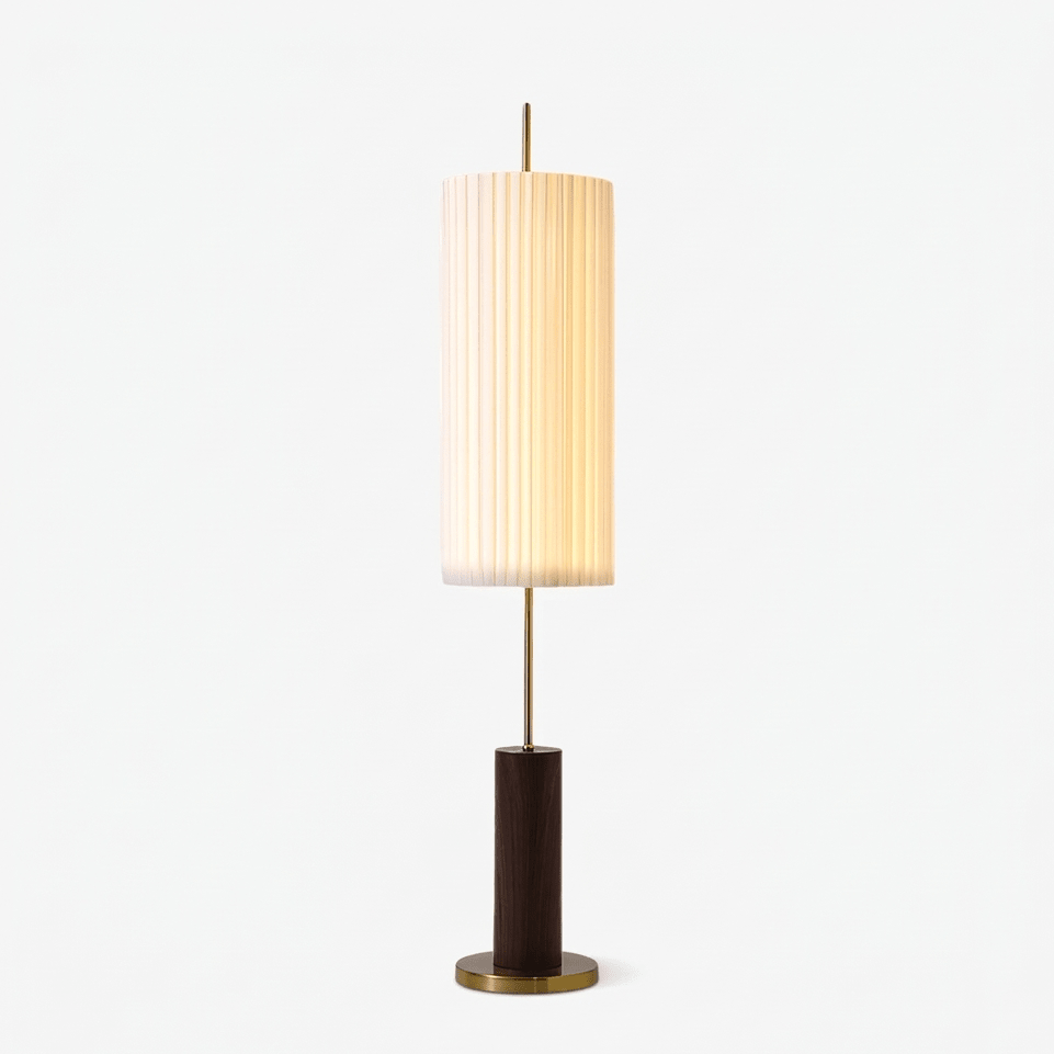 Pleated Cylinder Floor Lamp - Vakkerlight