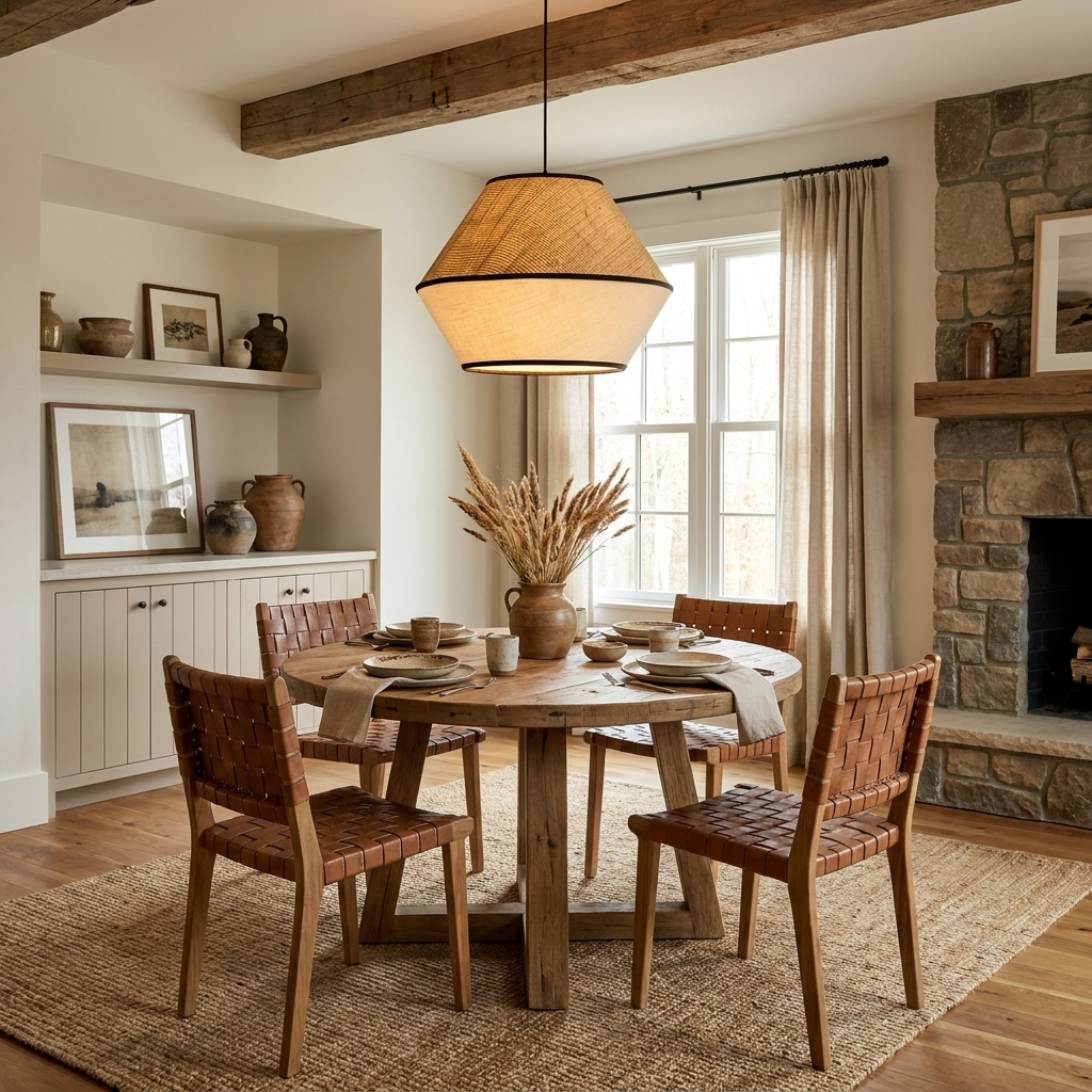Maris Raffia Fabric Pendant Light