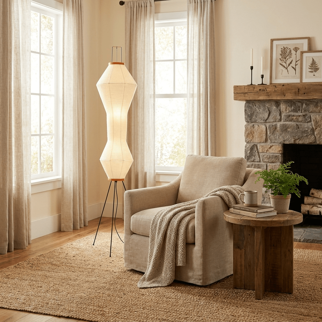 Kumo 12A Paper Floor Lamp - Vakkerlight