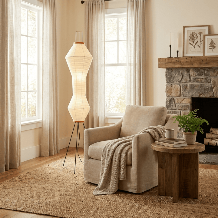 Kumo 12A Paper Floor Lamp - Vakkerlight