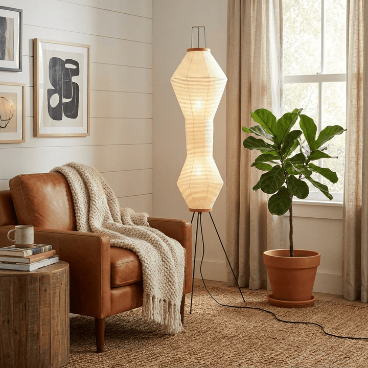 Kumo 12A Paper Floor Lamp - Vakkerlight