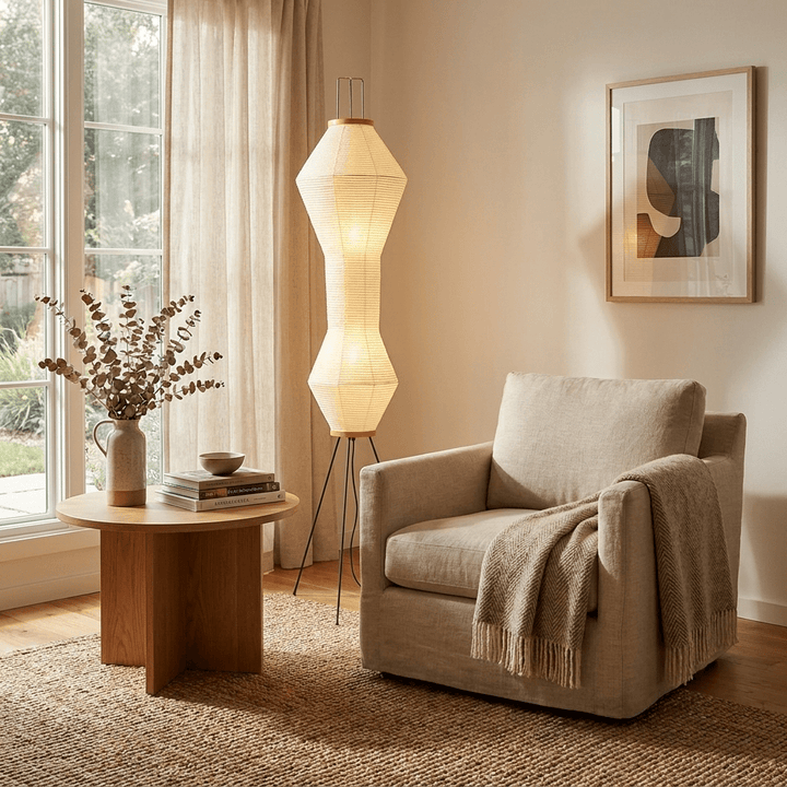 Kumo 12A Paper Floor Lamp - Vakkerlight