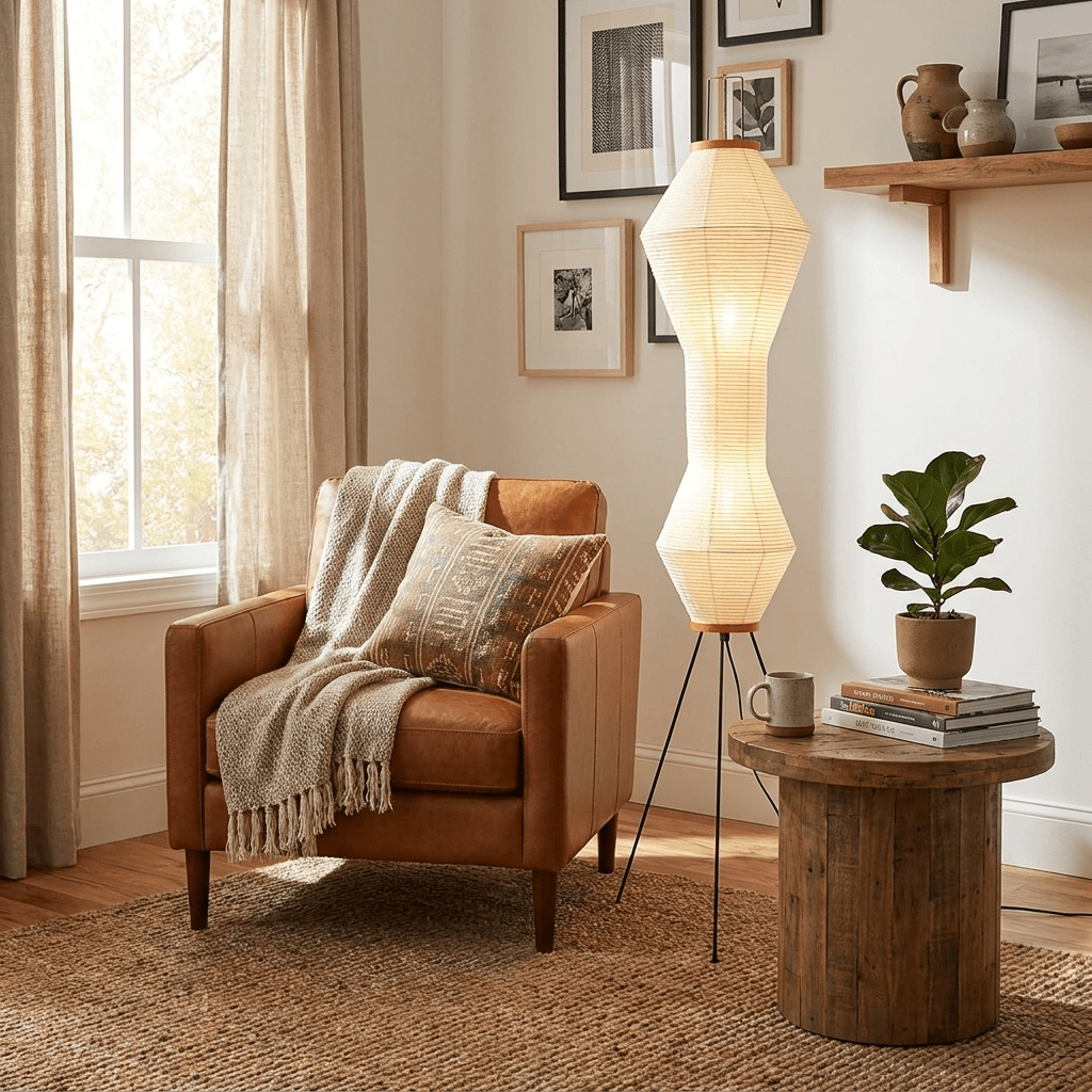 Kumo 12A Paper Floor Lamp - Vakkerlight