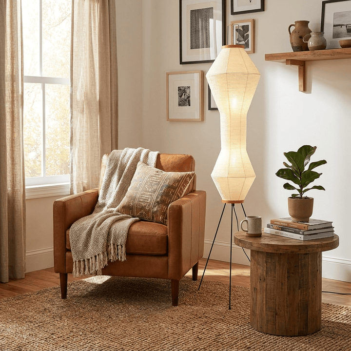 Kumo 12A Paper Floor Lamp - Vakkerlight