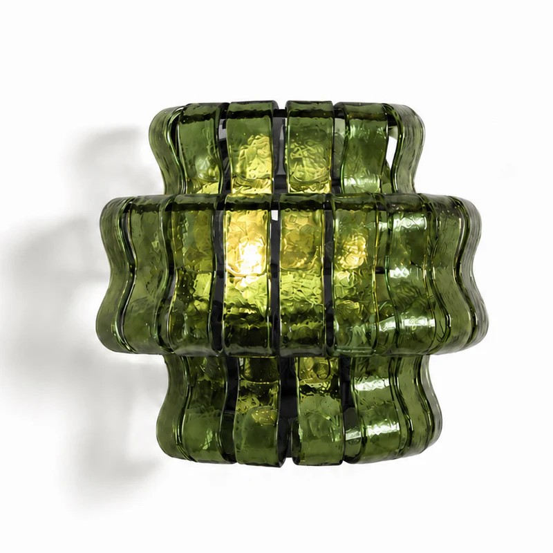 Valena Ripple Glass Wall Sconce