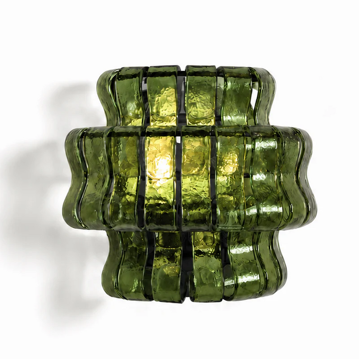 Valena Ripple Glass Wall Sconce