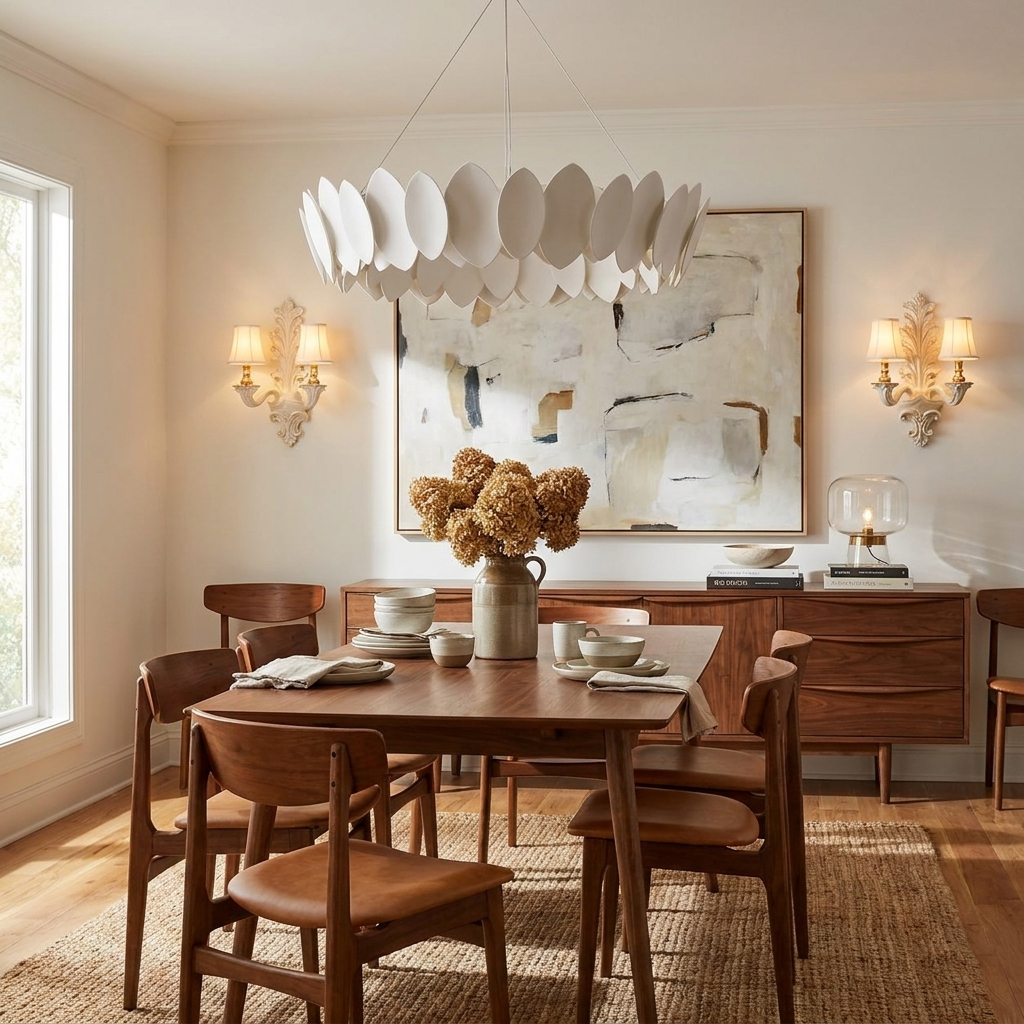 Orvella Plaster Disc Chandelier