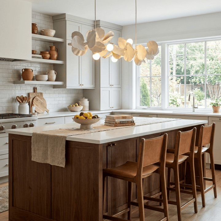 Blossom Branch Plaster Dining Chandelier - Vakkerlight