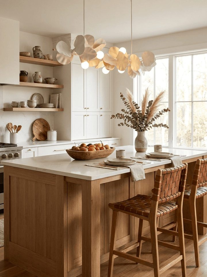 Blossom Branch Plaster Dining Chandelier - Vakkerlight