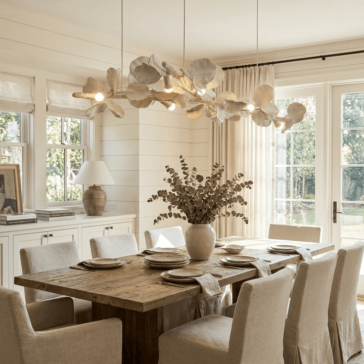 Blossom Branch Plaster Dining Chandelier - Vakkerlight